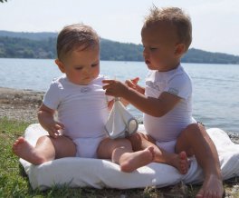 Body a Mezza Manica Bimbo - Bianco - 5