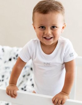 Body a Mezza Manica Bimbo - Bianco - 6