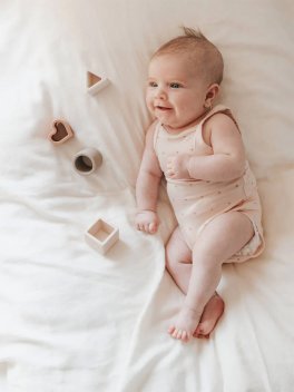 Body Canottiera Spalline Sottili Bimba - Logo Fiore - 6