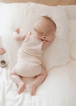 Body Canottiera Spalline Sottili Bimba - Logo Fiore - 5