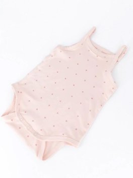 Body Canottiera Spalline Sottili Bimba - Logo Fiore - 1
