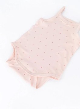 Body Canottiera Spalline Sottili Bimba - Logo Fiore - 4