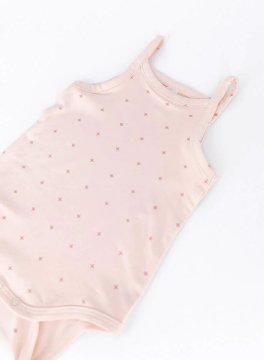 Body Canottiera Spalline Sottili Bimba - Logo Fiore - 2