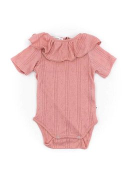 Body con Collo Volant - Rosa Scuro - 1