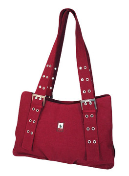 Borsa a Mano con 3 Tasche in Canapa e Cotone - Linea Vegan - 1