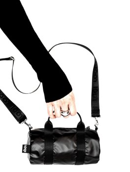 Borsa a Tracolla Nera - Metallic - 3
