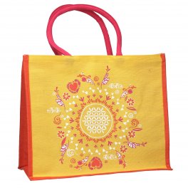 Borsa/Shopper in Juta Fiore della Vita - 3