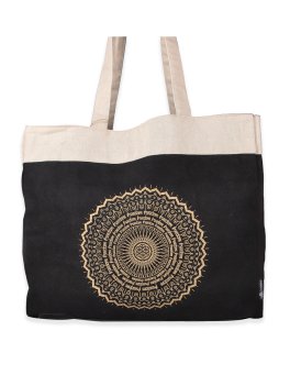 Borsa Tote Oversize Effetto Stonewashed - Freedom Mandala - 2