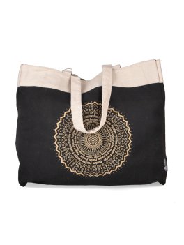Borsa Tote Oversize Effetto Stonewashed - Freedom Mandala - 3