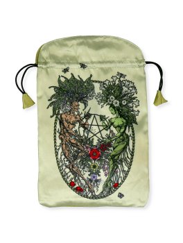 Borsetta per Tarocchi in Raso - The Magickal Botanical - 1