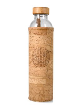 Bottiglia Flaska Spiritual con Cover in Sughero "Flower of Life" - 1