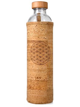 Bottiglia Flaska Spiritual con Cover in Sughero "Flower of Life" - 1
