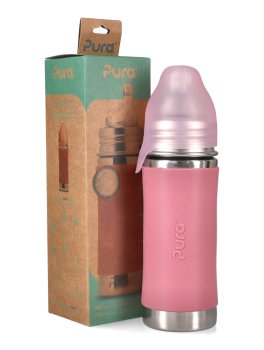 Bottiglia in Acciaio con Beccuccio in Silicone  - 325 ml - 5