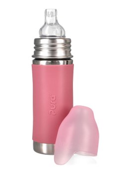 Bottiglia in Acciaio con Beccuccio in Silicone  - 325 ml - 2