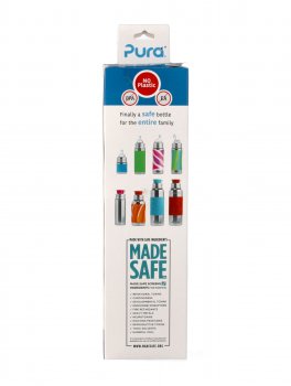 Bottiglia in Acciaio con Cannuccia in Silicone - 325 ml - 6