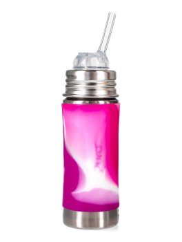 Bottiglia in Acciaio con Cannuccia in Silicone - 325 ml - 1