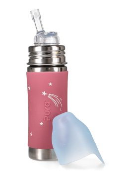 Bottiglia in Acciaio con Cannuccia in Silicone - 325 ml - 7