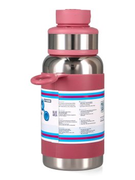 Bottiglia in Acciaio con Tappo Sport - 550 ml - Rosa - 6