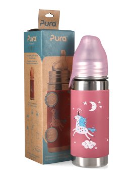 Bottiglia Termica in Acciaio con Beccuccio in Silicone - 260 ml - 6