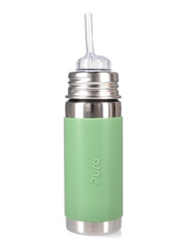 Bottiglia Termica in Acciaio con Cannuccia in Silicone - 260 ml - 1