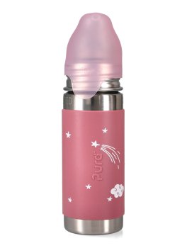 Bottiglia Termica in Acciaio con Cannuccia in Silicone - 260 ml - Unicorno - 3