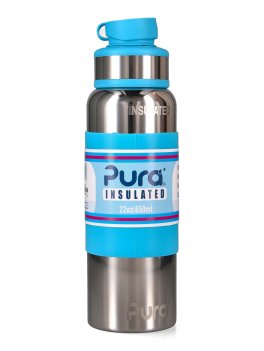 Bottiglia Termica in Acciaio con Tappo Sport - 650 ml - 4