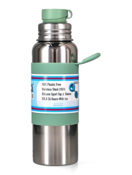 Bottiglia Termica in Acciaio con Tappo Sport - 650 ml - 3
