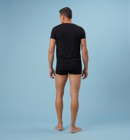 Boxer Uomo in Fibra di Faggio - Nero - 3