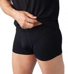 Boxer Uomo in Fibra di Faggio - Nero - 1