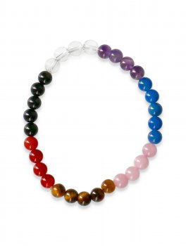 Bracciale 7 Chakra  - 4/5 Pietre per Chakra - 4