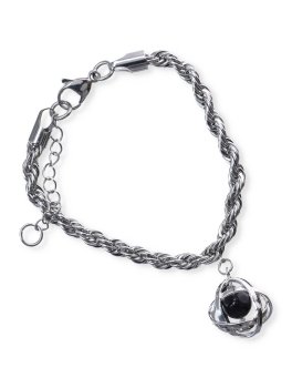 Bracciale Acciaio Ritorto con Genesina - 1