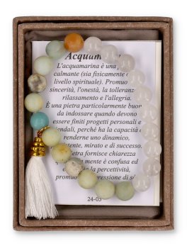 Bracciale Acquamarina e Giada - 2