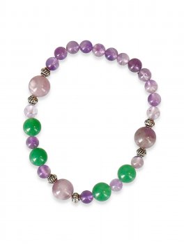 Bracciale Ametista e Giada - 2