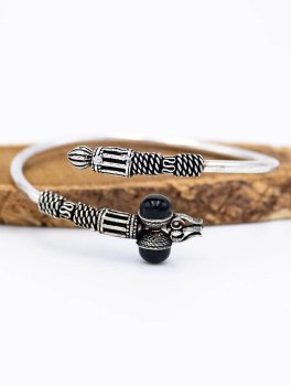 Bracciale Argentato con Pietre - 3