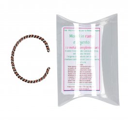 Bracciale Artigianale "Arwen" in Argento e Rame - 2