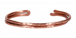 Bracciale Artigianale "Lydia" in Rame Battuto - 3