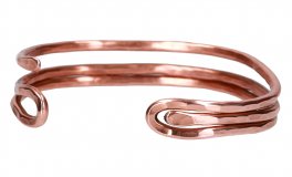 Bracciale Artigianale "Menelao" in Rame Battuto - 2