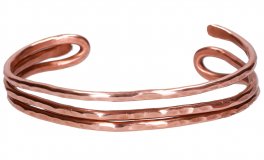 Bracciale Artigianale "Menelao" in Rame Battuto - 3