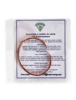 Bracciale Artigianale Regolabile in Rame Battuto "Bilbo" - 2
