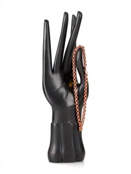 Bracciale Artigianale Regolabile in Rame con Catena Fine - 2