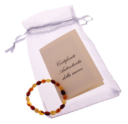 Bracciale di Ambra Terapeutica per Bimbi - Multicolore - 2