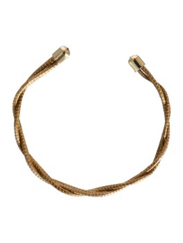 Bracciale in  Oro Vegetale Dourado - Intreccio con Fascia - 4