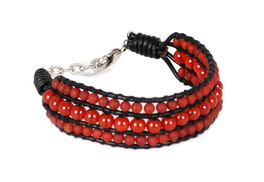 Bracciale in Pelle a 3 Fili - 1
