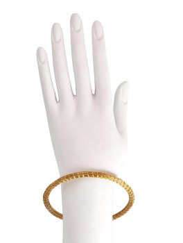 Bracciale Rigido in Oro Vegetale - Cerchio - 6