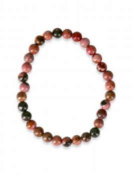 Bracciale "Sfera" in Pietre di Rodonite Naturale - 3