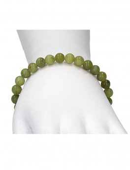 Bracciale "Sfera" in Pietre di Serpentino Naturale - 2