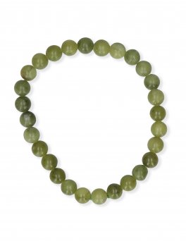 Bracciale "Sfera" in Pietre di Serpentino Naturale - 1