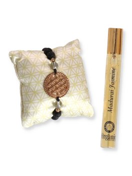 Organic Goodness Braccialetto Fiore della Vita + Fragranza Spray - 6