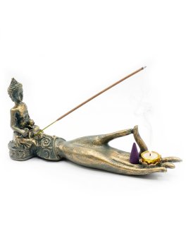 Bruciaincenso Mano Buddha Antico - 1
