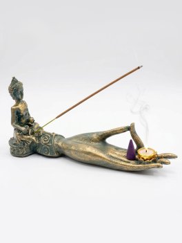 Bruciaincenso Mano Buddha Antico - 2
